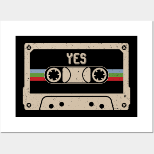 Personalized Yes Name Birthday Vintage Cassette Tape Posters and Art